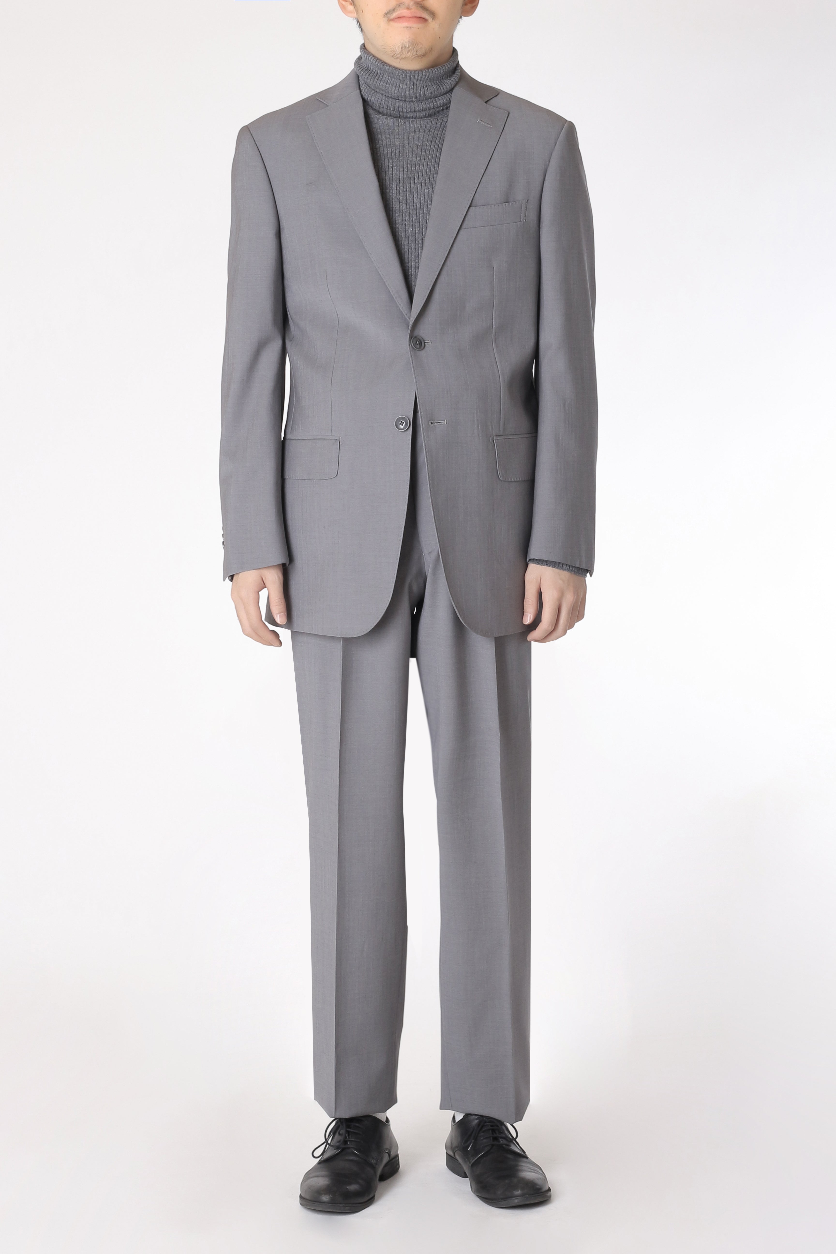 特注【vintage】セットアップ シングルスーツ カジュアル　グレー Garage セットアップ Garageroom SINGLE BREASTED SUIT SETUP