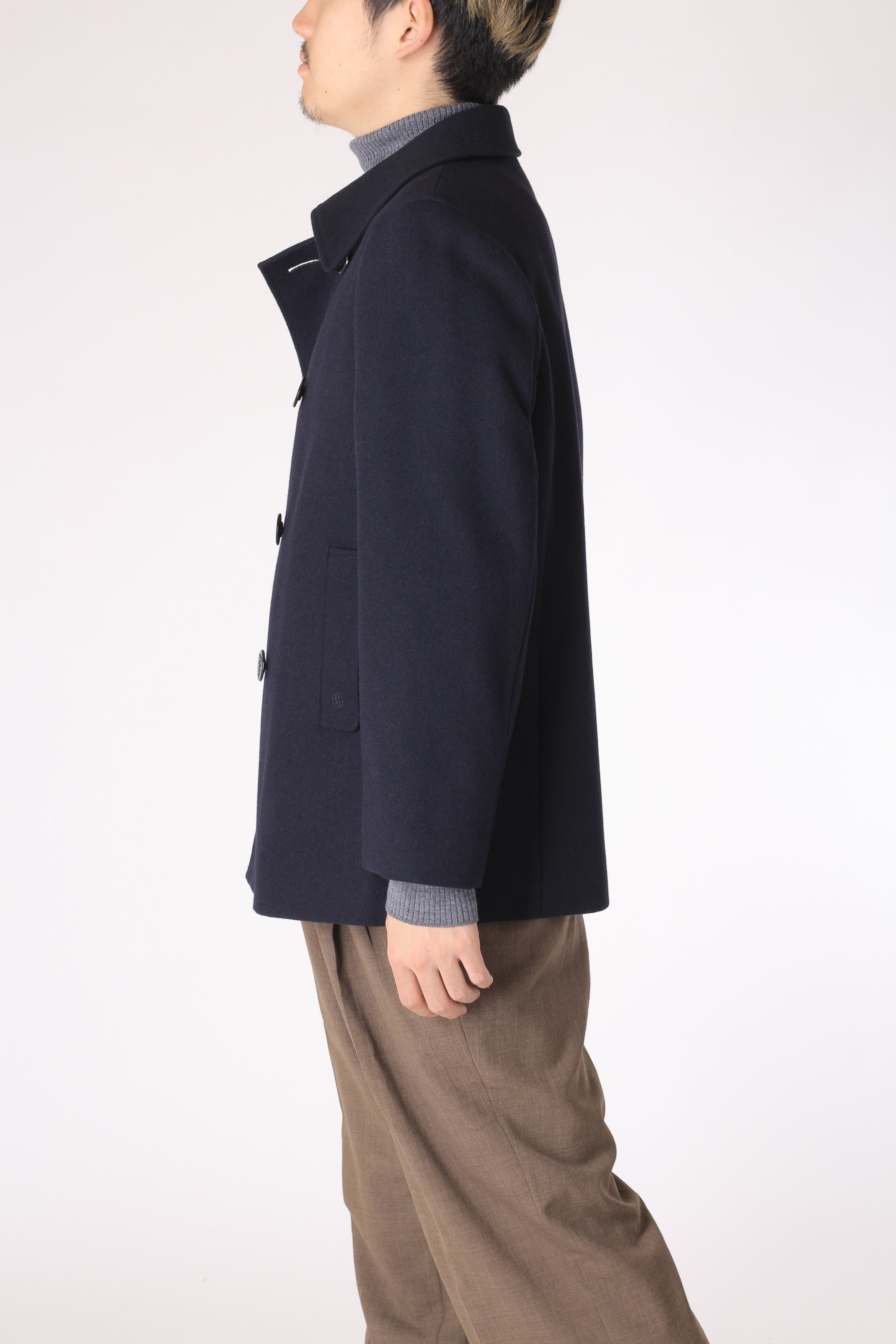 23区　ネイビー ダブルブレスト ピーコート サイズ　未使用　44だけど小さめ ネイビーコート、ピーコート、ボタン大きめ、8つボタン、ダブル